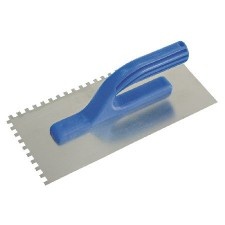 Toothed Stainless Steel Toothed Gletiere With Plastic Handle 270X130X10Mm