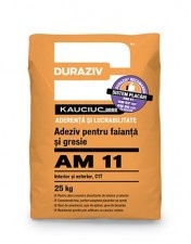 Adesivo per piastrelle e piastrelle Am 11 con Kauciuc, 25Kg