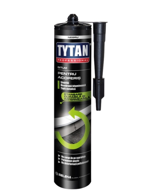 ADEZIV BITUMINOS GRI PENTRU ACOPERIS TYTAN / 290 ML