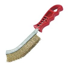 Brass Wire Brush With Plastic Handle
