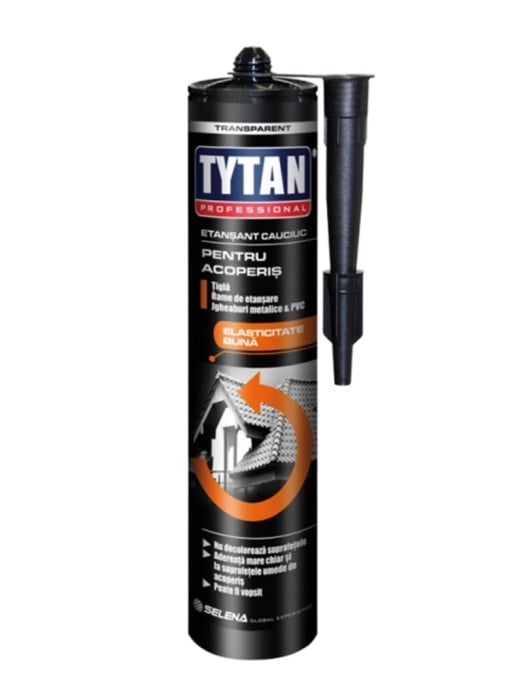 ETANSANT CAUCIUC TRANSPARENT PENTRU ACOPERIS TYTAN / 280 ML