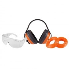 Kit Motocoasa 1 / Ochelari, Casti De Protectie, 2 Role Fir Nylon
