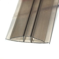 Profilo in policarbonato tipo H 4Mm fumé / 6M