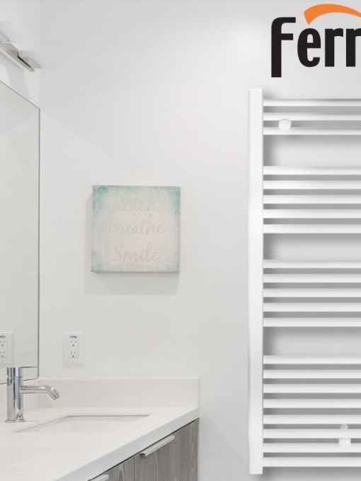 RADIATOR BAIE PORTPROSOP DREPT 400X1500MM ALB , ATENA 26 TEVI - Img 2
