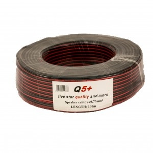 Red-Black Diffuser Cable Myup 2X0.75 / 100 Ml