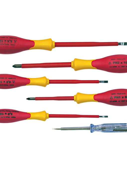 SET SURUBELNITE IZOLATE ABS PLATE SI PH + TESTER - 6 PIESE