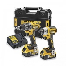Dck268P2T-Qw Set Dcd791 Drilling Machine + Dcf887 Screwdriver + Tstak Ii Box , 2 Ac. 5Ah, 18V