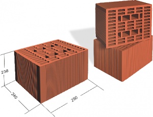 Durotherm brick 290X240X238 E Ld / 1.16 M3 - Img 1
