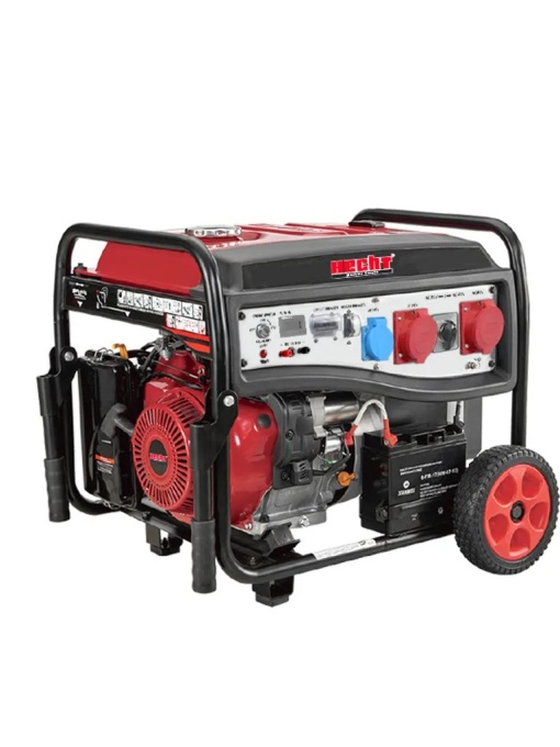 GENERATOR HIBRID PE BENZINA, TRIFAZAT/MONOFAZAT, REZERVOR 25 LITRI, 8500W, HECHT GG 11000
