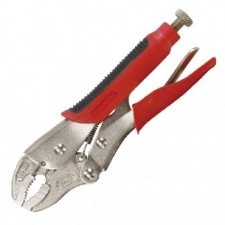 Hd Locking Pliers Bimaterial Handle With Curved Bevel 180Mm - Img 1