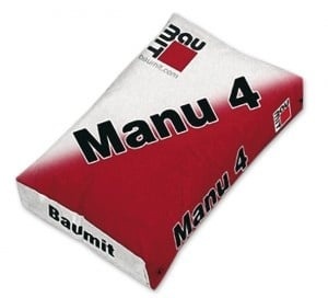 INTONACO MANUALE DI CALCE-CEMENTO BAUMIT MANU MANU 4 40KG / PALLET 35 SACCHI