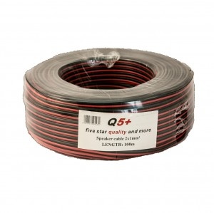 Red-Black Diffuser Cable Myup 2X1.0 / 100 Ml