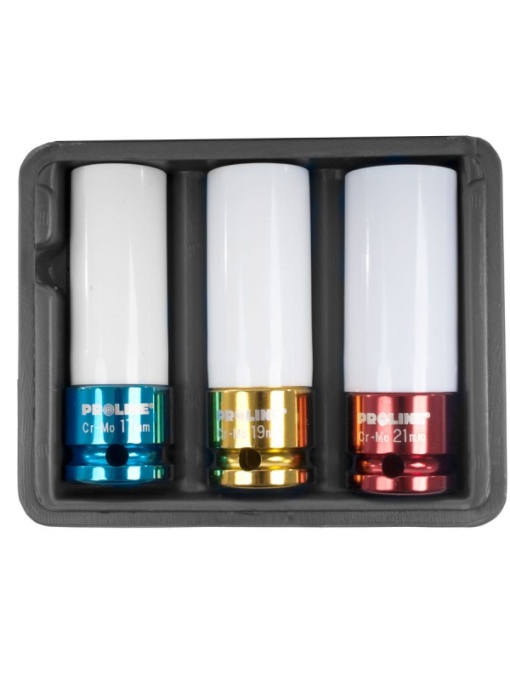 SET TUBULARE IMPACT JANTE ALIAJ CR-MO 1/2" 17-19-21MM
