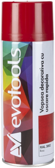 SPRAY VOPSEA ETS 1150, RAL 3002 ROSU / 400 ML