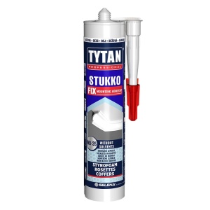 ADEZIV DE MONTAJ ALB FARA SOLVENTI TYTAN WB-35 STUKKO FIX / 290 ML