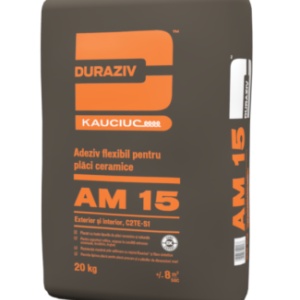 ADEZIV FLEXIBIL CU KAUCIUC® PENTRU PLACARI CERAMICE, DURAZIV AM 15, 20KG / PALET 48 SACI