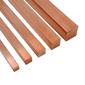 BARA PATRATA CUPRU 25X25MM / 4 METRI (CU-ETP)