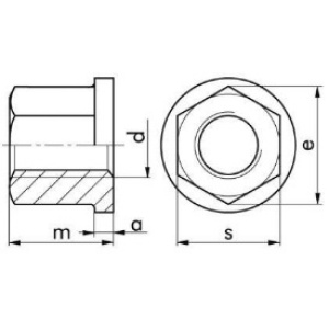 DIN 6331-10, hex nut with flange - Img 2