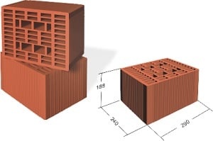 DUROTHERM BRICK 290X240X188 E LD / 1.15 M3