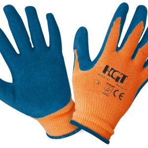 MANUSI LATEX TRICOTATE ALBASTRE / M 11