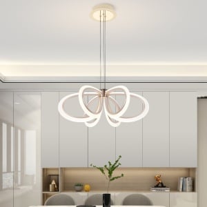 PENDUL LED AURIU CU TELECOMANDA, 144W, 3300K-6500K