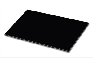 PLACA BOND/DIBOND/ALUCOBOND NEGRU 3MM (0.3MM) 1500X3050MM / 4.575MP - Img 3