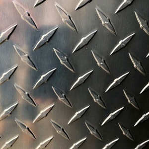 TABLA ALUMINIU STRIATA 1.5X1000X2000MM, MODEL DIAMOND, EN AW 3003