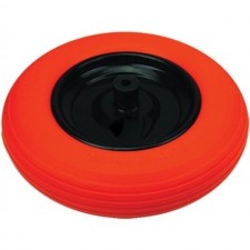 Wheel Wheelbarrow 14" X 3.5 - 8, Axle D14 Mm, Polyurethane Sspu Steel Bushing