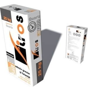 ADEZIV PENTRU PLACI CERAMICE LA INTERIOR, FIROS F100 / 25KG