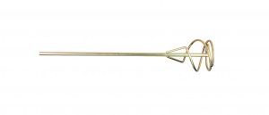 Amestecator Elicoidal Zincat Din Otel Rotund / 75X400X10Mm