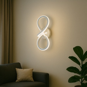 APLICA LED DE PERETE, DESIGN MODERN INFINIT, 40W, LUMINA REGLABILA 3000K-6500K