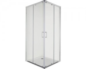 Cabina De Dus De Colt Cu Doua Usi Glisante Si Sistem Soft-Close Sanotechnik E80Sc