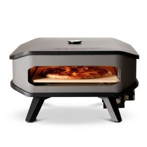 CUPTOR PENTRU PIZZA PE GAZ, CU TERMOMETRU SI PIATRA DE PIZZA COZZE, 33CM