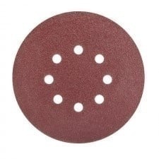 DISC ABRAZIV PRINDERE ARICI CU GAURI 115MM, #80 GRANULATIE , GAURI 8 A / SET 5 BUCATI