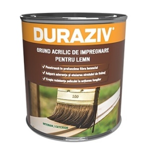 GRUND ACRILIC DE IMPREGNARE PENTRU LEMN, DURAZIV 4L / PALET 80 BUCATI