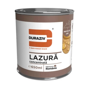 LAZURA CONCENTRATA PE BAZA DE APA (6 NUANTE), DURAZIV CLIMA PROTECT 0.65L / BAX 12 CUTII