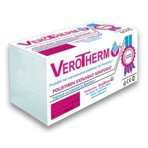 POLISTIREN EXPANDAT IGNIFUGAT EPS50 VEROTHERM, GROSIME 20MM , 500X1000 MM, 24 PLACI