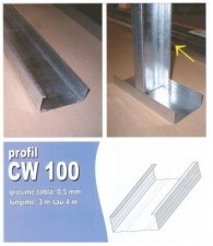 PROFIL CW100, 0.5MM GROSIME, 3 METRI