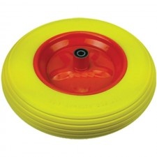 Wheelbar Wheel 14" X 3.5 - 8, Axle D14 Mm, Polyurethane Sspu Rulment