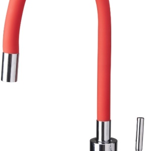 BATERIE BUCATARIE PIPA FLEXIBILA ROSIE