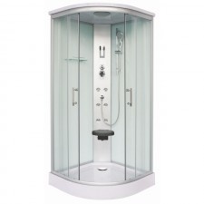 Cabina De Dus Completa Cu Hidromasaj Sanotechnik Quick Line Scala White Cl106