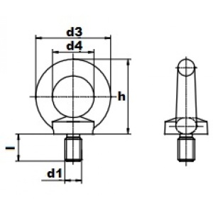 DIN 580, lifting ring, screw - Img 2