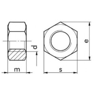 DIN 934-8, hex nut, fine pitch - Img 2