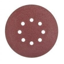 DISC ABRAZIV PRINDERE ARICI CU GAURI 125MM, #60 GRANULATIE , GAURI 8 A / SET 5 BUCATI