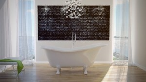 Free-Standing Otylia Retro Free-Standing Tub With White Legs 170X7777Cm / Otl1707777Wwht