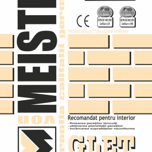 GLET PE BAZA DE IPSOS ALB, PRIM STRAT, GLET STANDARD M11, 20 KG