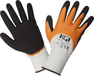 Latex Coated Polyester Gloves - Soft Touch / 10
