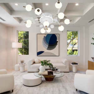 LUSTRA LED CU 3 LUMINI, 178W, LUMINA REGLABILA 3000–6500K