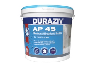 MEMBRANA HIDROIZOLANTA FLEXIBILA CU KAUCIUC, DURAZIV AP 45, 5KG / PALET 64 BUCATI