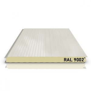 PANOU SANDWICH PERETE, SPUMA, ALB GRI, RAL 9002, GROSIME 40MM